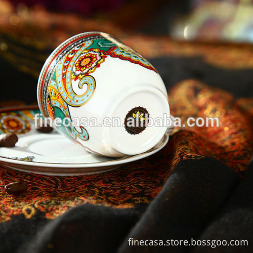 110CC Luxury Fine White Porcelain Coffee Cup